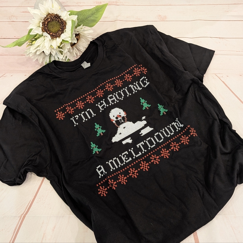 SALE 🎉 Modcloth I'm Having a Meltdown Graphic Tee Xmas Snowman